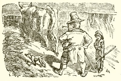 Ox-Stall中的雄鹿 作者 Ernest Henry Griset