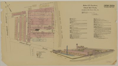 弗兰克福德大道和Wheatsheaf Lane，Hexamer General Surveys，1895 作者 欧内斯特（Ernest Hexamer）