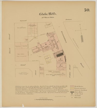 Girard Ave，Germantown Rd，3rd St and Canal Street，Hexamer General Surveys，1867 作者 欧内斯特（Ernest Hexamer）
