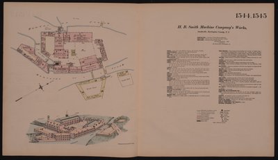 HB Smith Machine Companys Works，Smithville，Burlington，New Jersey，Hexamer General Survey，1881 作者 欧内斯特（Ernest Hexamer）