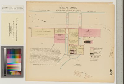 Marley Mill，Little Elkton Creek，Maryland，Hexamer General Surveys，1867 作者 欧内斯特（Ernest Hexamer）