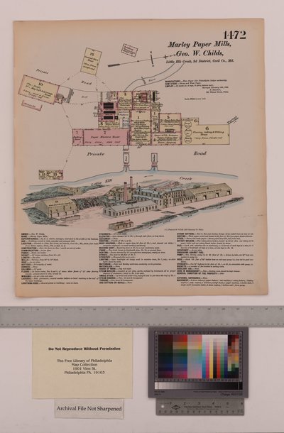 Marley Paper Mills，马里兰州，Hexamer General Surveys，1880 作者 欧内斯特（Ernest Hexamer）
