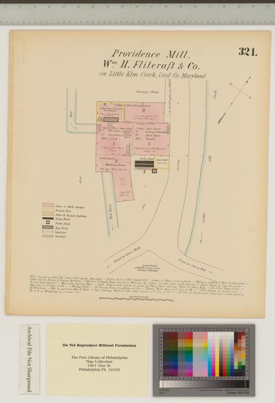 Providence Mill，Little Elk Creek，Maryland，Hexamer General Surveys 作者 欧内斯特（Ernest Hexamer）