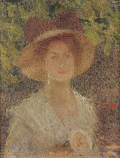 草帽，1910年 作者 Ernest Joseph Laurent
