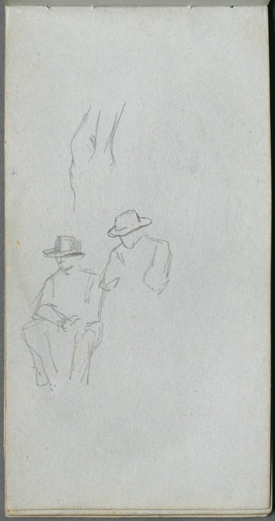 速写本，第32页：数字研究。 作者 让·路易斯·欧内斯特·迈森尼尔