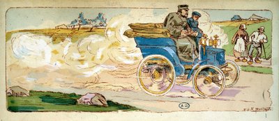 巴黎-波尔多：Levassor 先生驾驶 4 CV Panhard & Levassor 作者 欧内斯特·蒙托