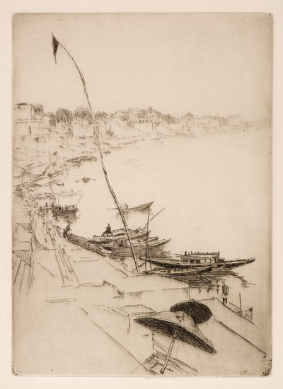 经幡，20 世纪（蚀刻和干画） 作者 欧内斯特·斯蒂芬·拉姆斯登