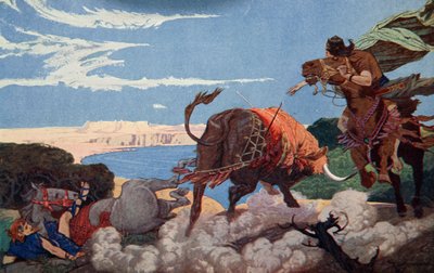 杀死伊什塔尔的公牛》，1915年。   作者 欧内斯特·威尔考辛斯