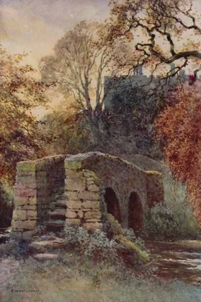 多萝西-弗农桥，哈登（彩色石版画） 作者 欧内斯特·威廉·哈斯勒赫斯特