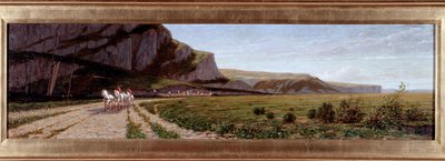穿越苏格兰克里南运河，埃内斯托·贝尔泰 (Ernesto Bertea) 的画作（1836-1904 年） 作者 埃内斯托·贝蒂亚（Ernesto Bertea）
