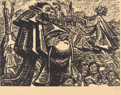 上帝之腹，1921年。 作者 恩斯特·巴拉赫（Ernst Barlach）