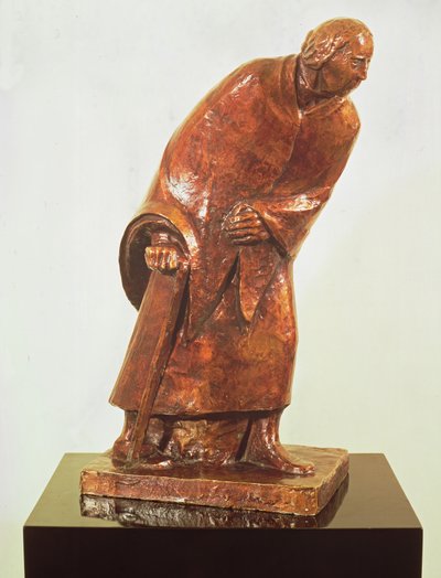 手杖的老女人，1913年（青铜） 作者 恩斯特·巴拉赫（Ernst Barlach）