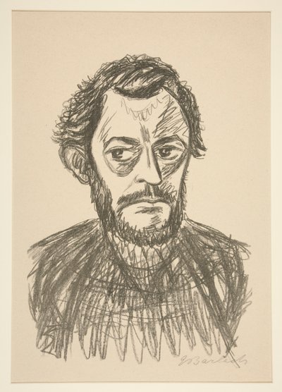 自画像 III 作者 恩斯特·巴拉赫（Ernst Barlach）