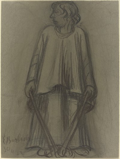 带着熄灭的火把的站立人物 作者 恩斯特·巴拉赫（Ernst Barlach）
