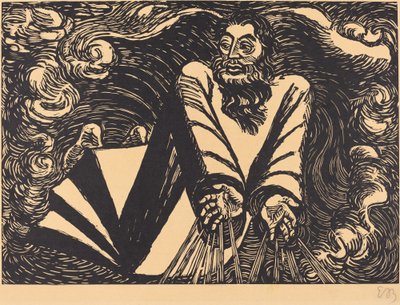 第一日，1920年。 作者 恩斯特·巴拉赫（Ernst Barlach）