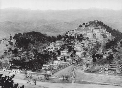 热河，布达拉宫，池里，热河喇嘛寺布达拉宫，东南方景观（黑白照片） 作者 恩斯特·波尔施曼