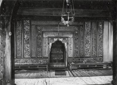 光州，李派寺，光东，大清真寺圣龛（黑白照片） 作者 恩斯特·波尔施曼