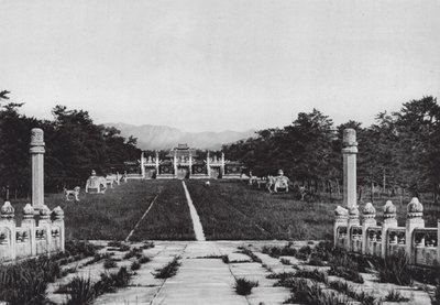 池里西岭，从桥上看神灵之路（黑白照片） 作者 恩斯特·波尔施曼