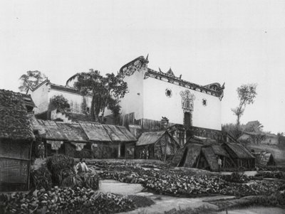 四川万县黄侯宫，长江之滨的张飞将军纪念馆（黑白照片） 作者 恩斯特·波尔施曼