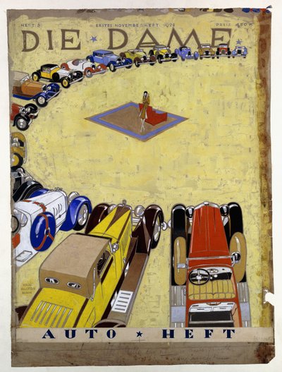 杂志《 Die Dame Auto Issue 1932年十一月号》的封面设计 作者 恩斯特·德赖顿
