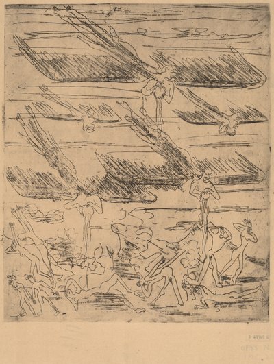 来自《启示录》，1936年。 作者 恩斯特·路德维希·基希纳