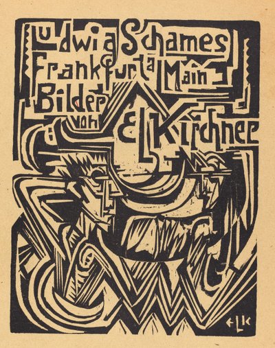 Ludwig Schames Frankfurt a Main Pictures by E L Kirchner Ludwig Schames Frankfurt..., 1919. 作者 恩斯特·路德维希·基希纳