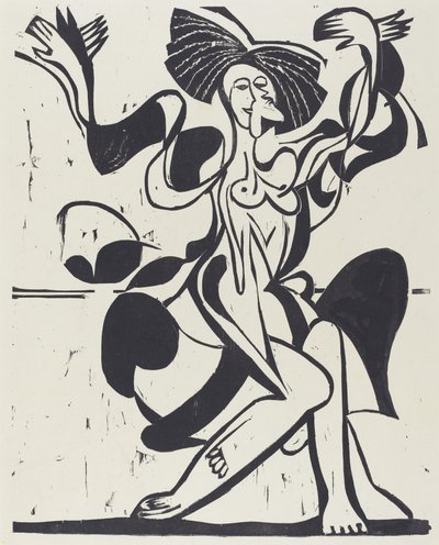 玛丽-维格曼的舞蹈，1933年。 作者 恩斯特·路德维希·基希纳