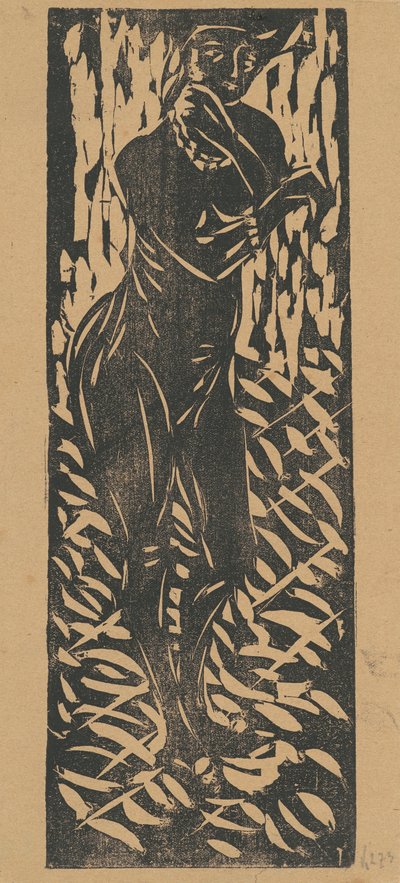 带珠宝的裸体，1906年。 作者 恩斯特·路德维希·基希纳