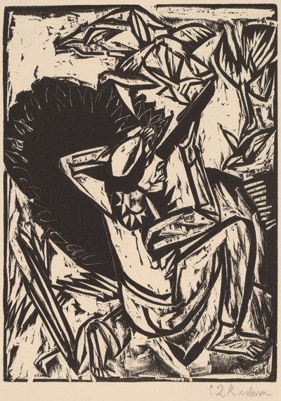 海鸥猎人》，1913年。 作者 恩斯特·路德维希·基希纳