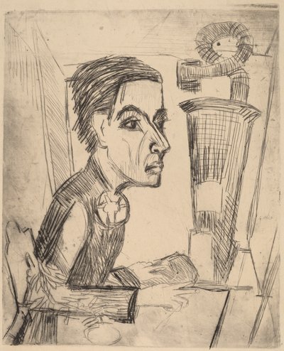 画家》，1923年。 作者 恩斯特·路德维希·基希纳