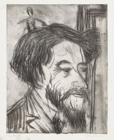 恩里科·帕多瓦（Enrico Padua）教授的画像。 1923年 作者 恩斯特·路德维希·基希纳