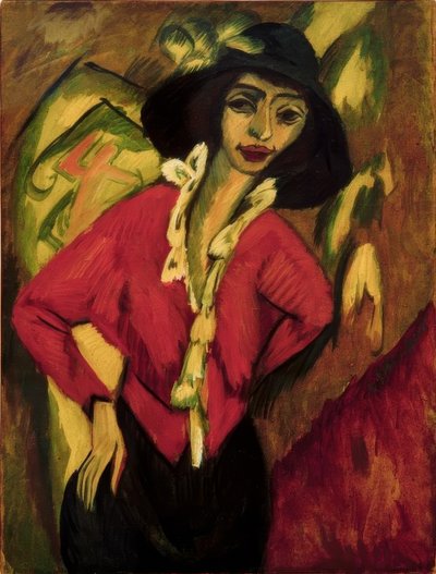 女人的头，格尔达 作者 恩斯特·路德维希·基希纳
