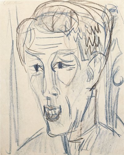 Bauknecht的负责人；包克内希的头，1922年 作者 Ernst Ludwig Kirchner
