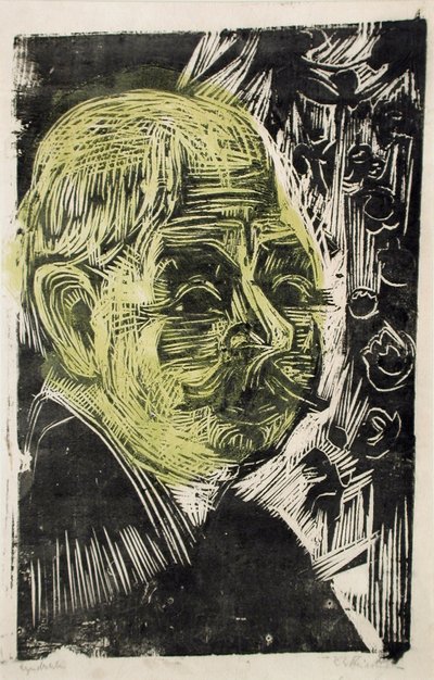 博士的肖像。斯宾格勒，1919年 作者 恩斯特·路德维希·基希纳