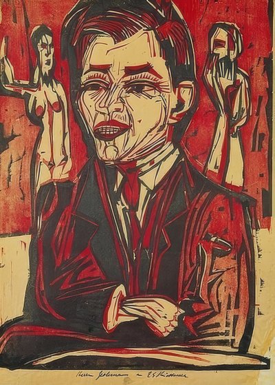 自画像 作者 恩斯特·路德维希·基希纳