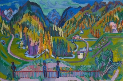 Sfertal在秋天。 1925-26 作者 恩斯特·路德维希·基希纳