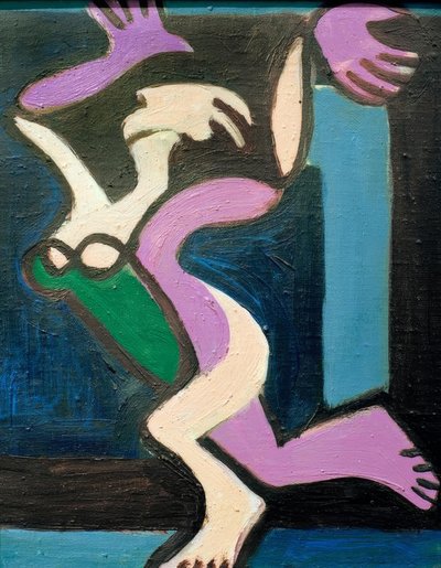 跳舞的女人行为，格雷特·帕卢卡（Gret Palucca） 作者 恩斯特·路德维希·基希纳