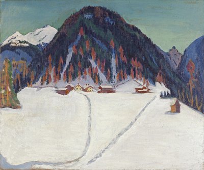 雪下的容克博登，大约1936-1938年 作者 恩斯特·路德维希·基希纳