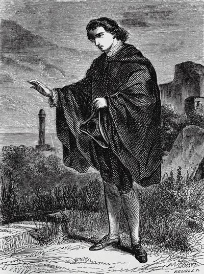 恩斯特·西奥多·阿玛多伊斯·霍夫曼 (Ernst Theodor Amadeus Hoffmann, 1776-1822) 的中篇小说《Entail》插图，版画 作者 恩斯特·西奥多·阿玛迪斯·霍夫曼