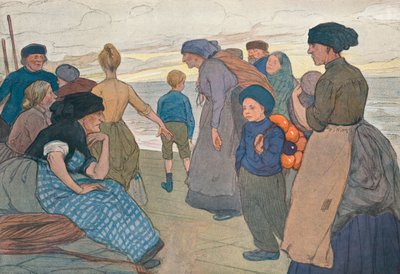 约克郡渔民》，约1900年 作者 埃塞尔·凯特·伯吉斯