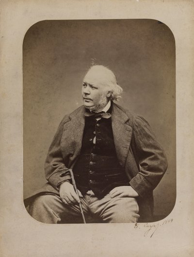 奥诺雷-道米埃1808-1879的肖像，1864年。 作者 艾蒂安·卡加特