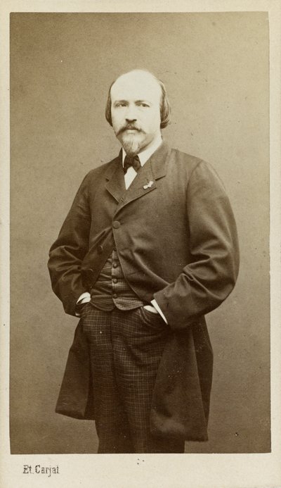 作曲家维克多-马塞的画像，1822-1884年，约1865年。 作者 艾蒂安·卡加特