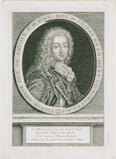 维克多-阿玛迪斯二世（Victor Amadeus II），萨瓦公爵，西西里岛国王，皮德蒙特-撒丁岛首任国王 作者 艾蒂安·德罗彻斯