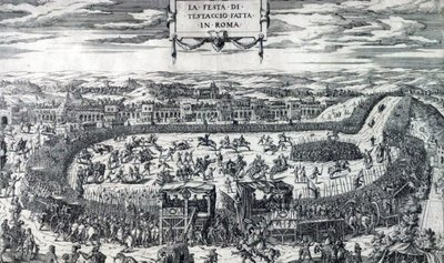 杜佩拉克的泰斯塔西奥节 1554 年 作者 Etienne Duperac
