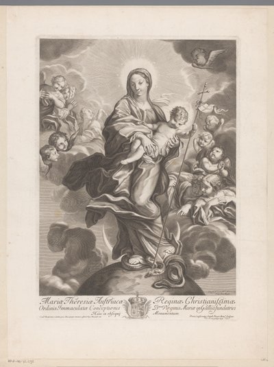 地球仪上抱着孩子的玛丽 作者 卡洛·马拉塔（Carlo Maratta）