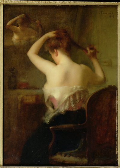 女人安排她的头发，1903年 作者 艾蒂安·图恩斯（Etienne Tournes）
