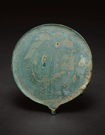 手镜，公元前470年-公元前450年（青铜）。 作者 伊特鲁里亚语