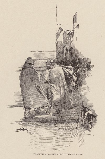 特拉蒙塔纳，罗马的寒风（雕刻） 作者 埃托尔·铁托（Ettore Tito）