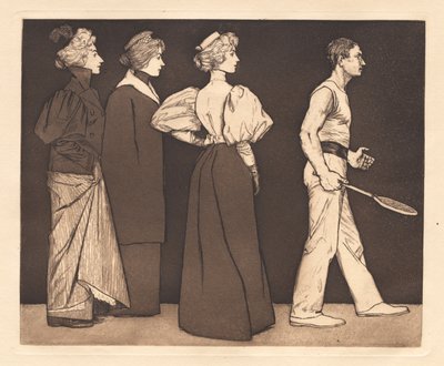 网球运动员，1896年。 作者 欧根·基希纳（Eugen Kirchner）