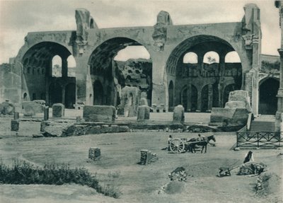罗马广场上的马克西汀斯和君士坦丁大教堂，意大利罗马，1927年 作者 尤金·波普尔